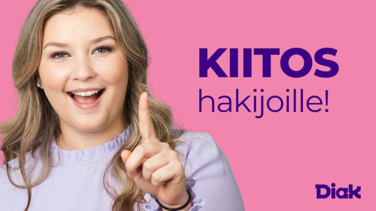 Kuvituskuva, jossa teksti Kiitos hakijoille!