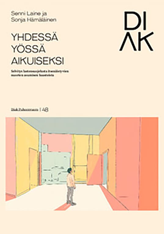 Yhdessä yössä aikuiseksi -julkaisun kansikuva.