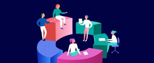 Ihmiset keskustelee ringissä