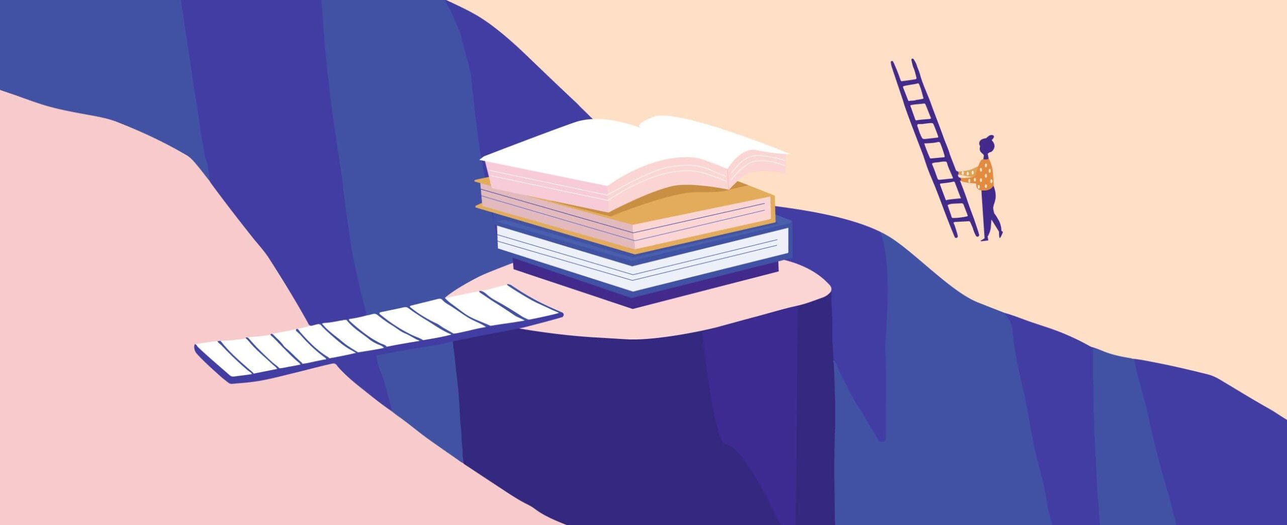 jonka keskellä kuilu ja saareke