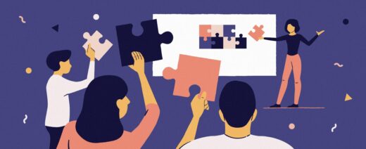 Ihmiset näyttävät palapelin paloja.