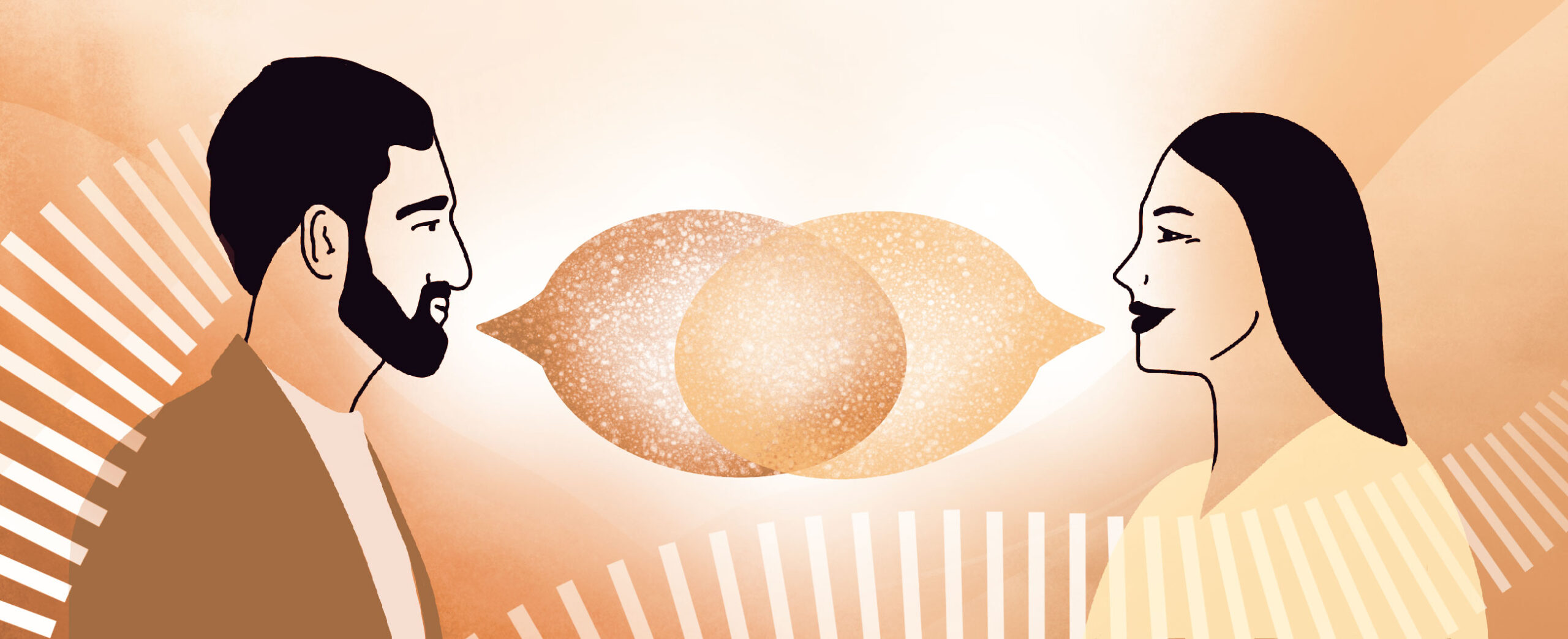 joiden välissä puhekuplat yhdistyvät