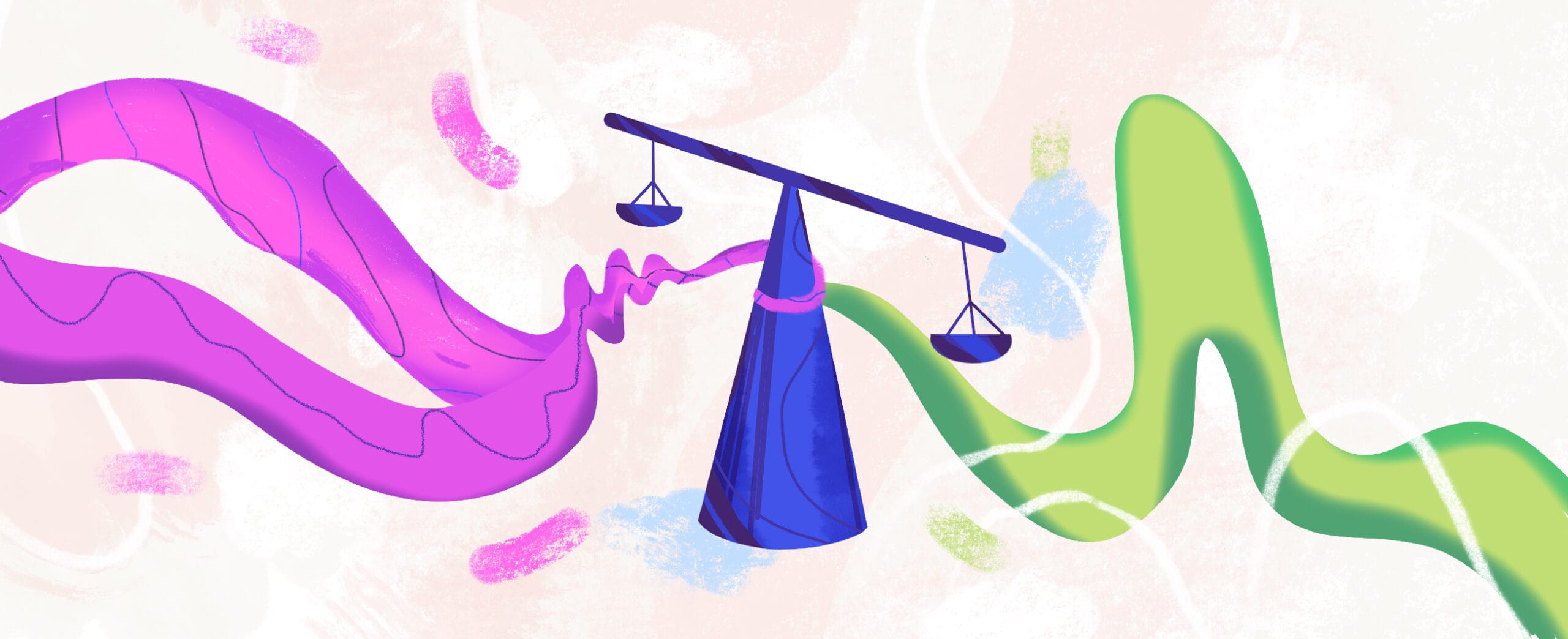 ympärillä erivärisiä säikeitä