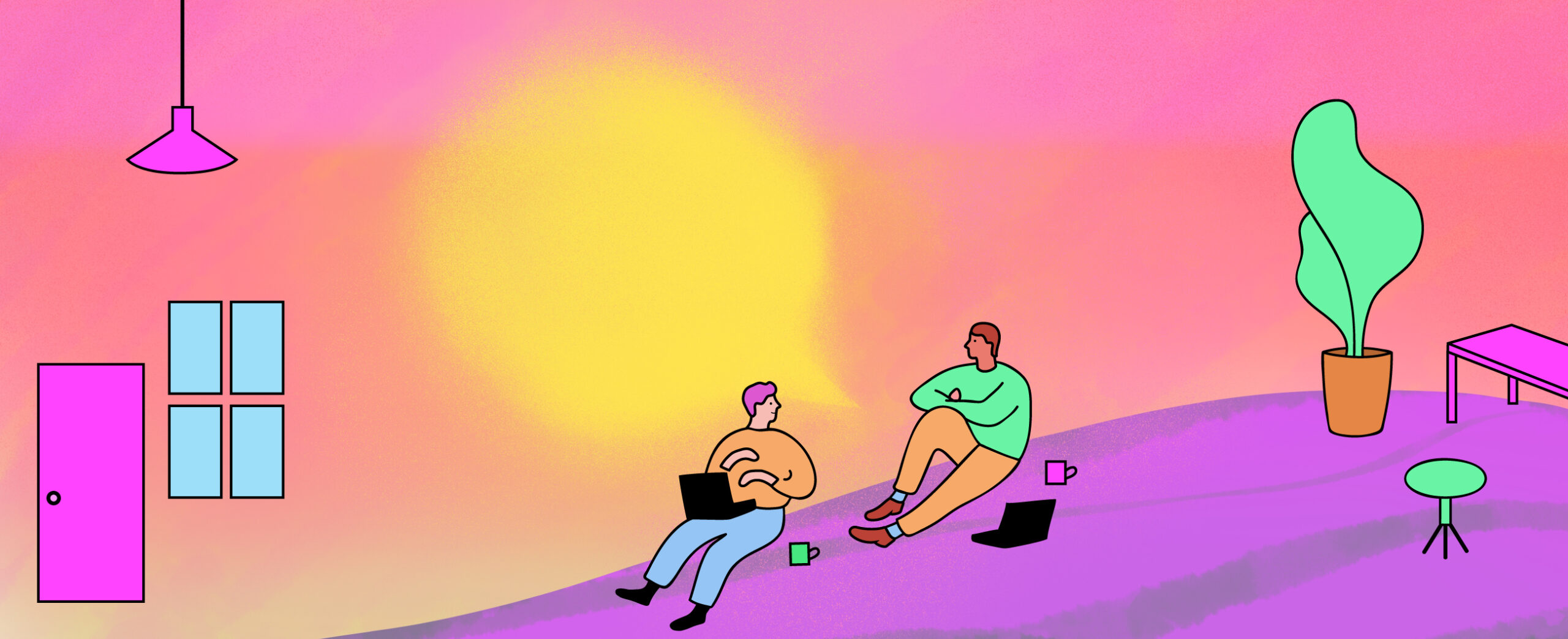 Kuvio vuorovaikutuksen ja hyveiden suhteesta.Kuvio 2. Luonne-etiikan