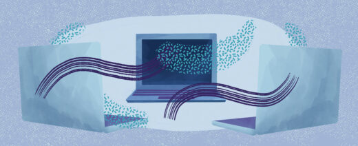 Piirroskuva tietokoneesta.