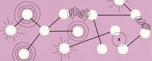 jotka yhdistyvät toisiinsa viivoilla.