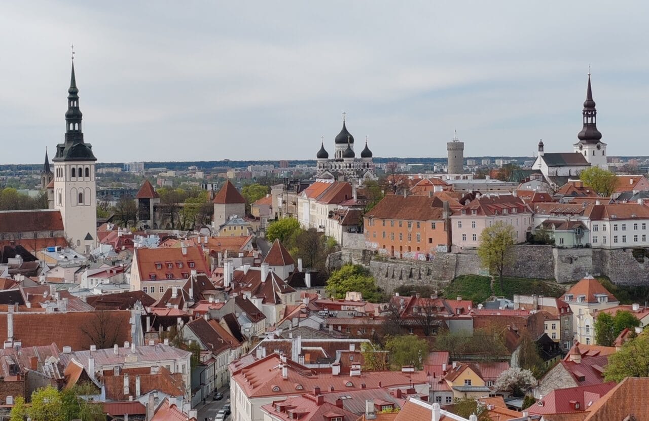 Tallinnan kaupunkimaisemaa.