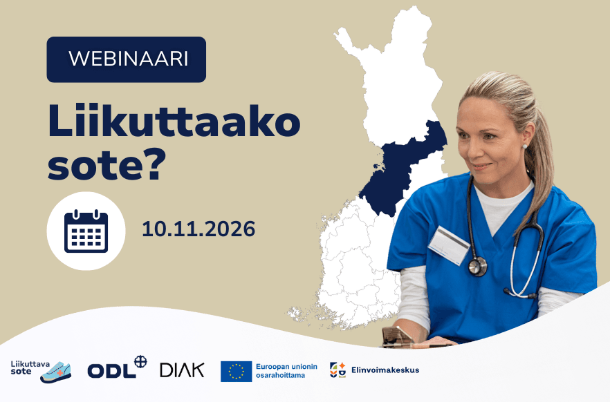 Liikuttaako sote -mainoskuva.